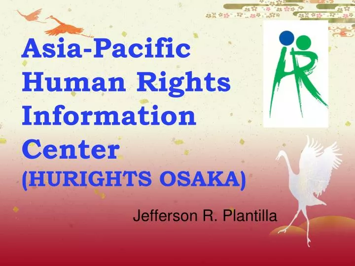 asia pacific human rights information center hurights osaka