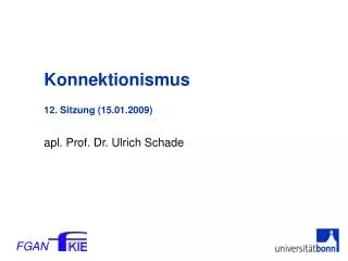 konnektionismus 12 sitzung 15 01 2009