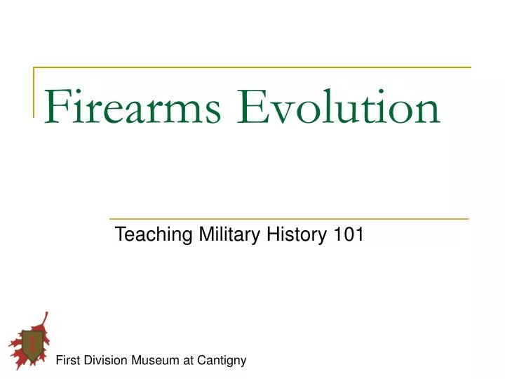 firearms evolution