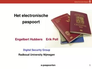 Het electronische paspoort