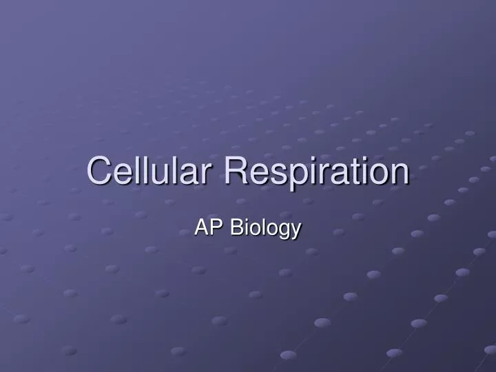 cellular respiration