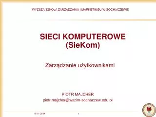 sieci komputerowe siekom