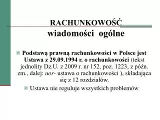 rachunkowo wiadomo ci og lne