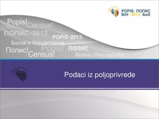 podaci iz poljoprivrede