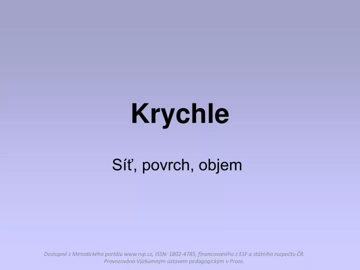 krychle