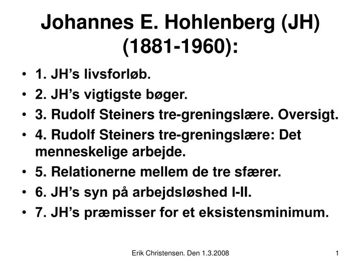 johannes e hohlenberg jh 1881 1960