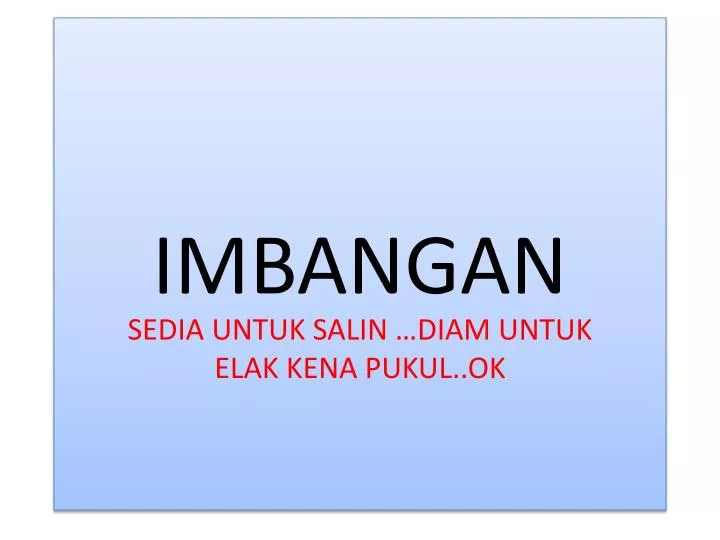 imbangan