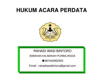hukum acara perdata