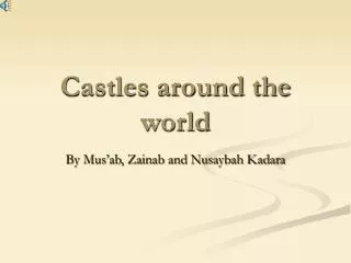 Castles around the world