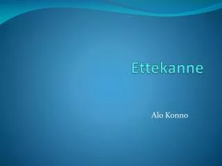 ettekanne