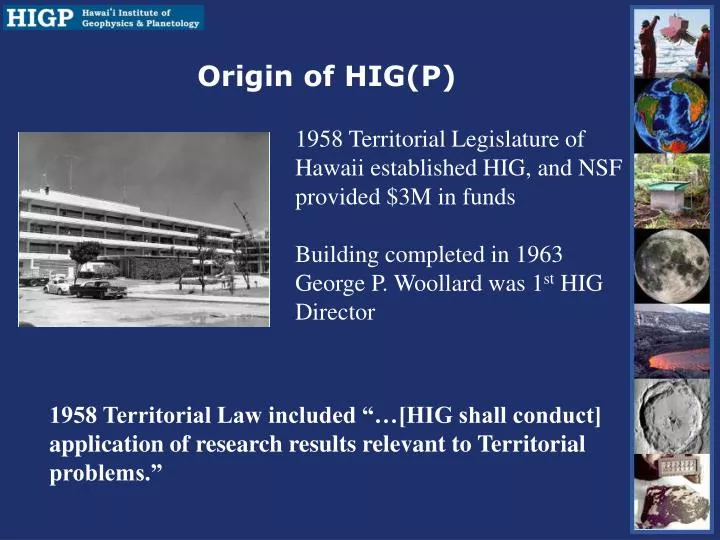 origin of hig p