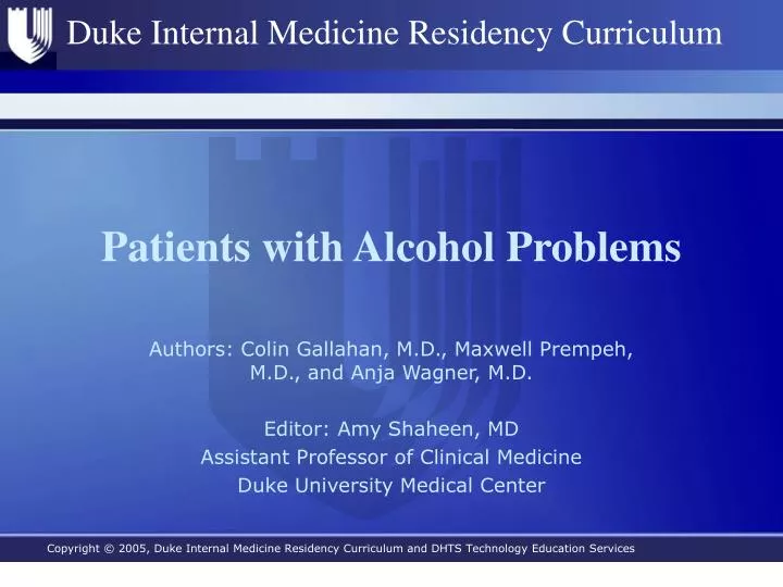 patients with alcohol problems