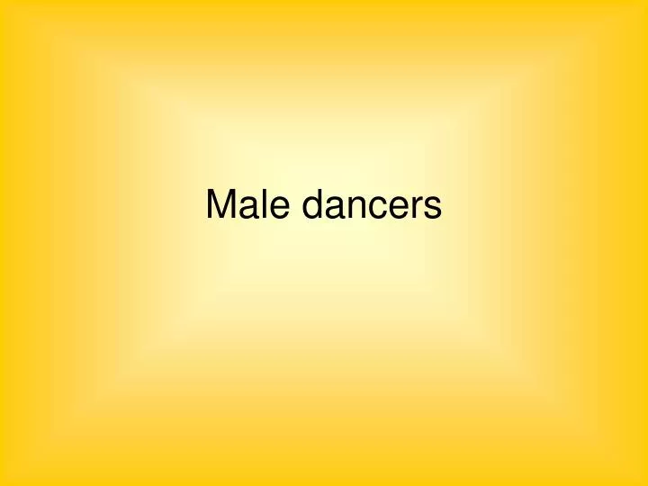 male dancers