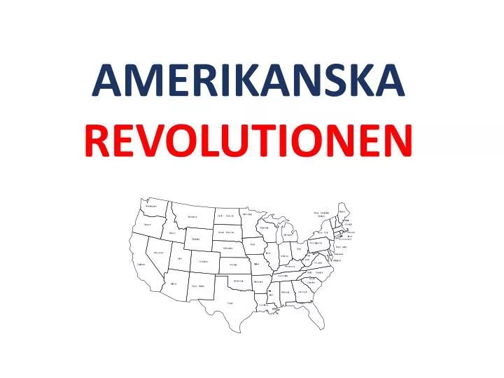 amerikanska revolutionen