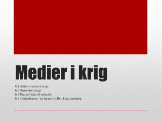 medier i krig