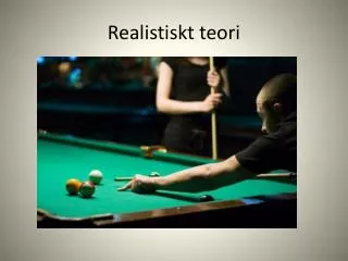 realistiskt teori