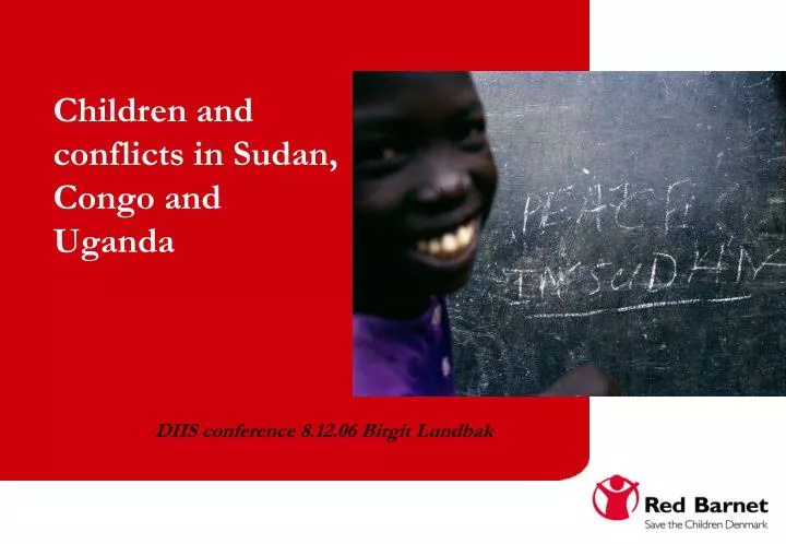 children and conflicts in sudan congo and uganda