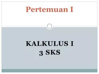 pertemuan i