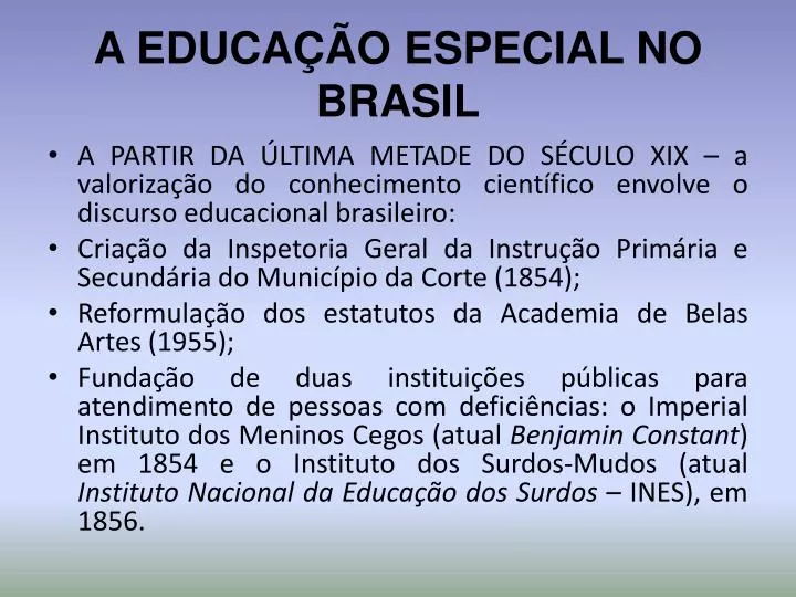 a educa o especial no brasil