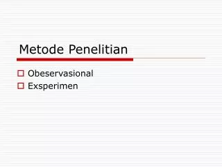 metode penelitian
