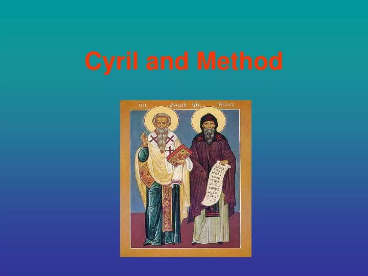 cyril and method