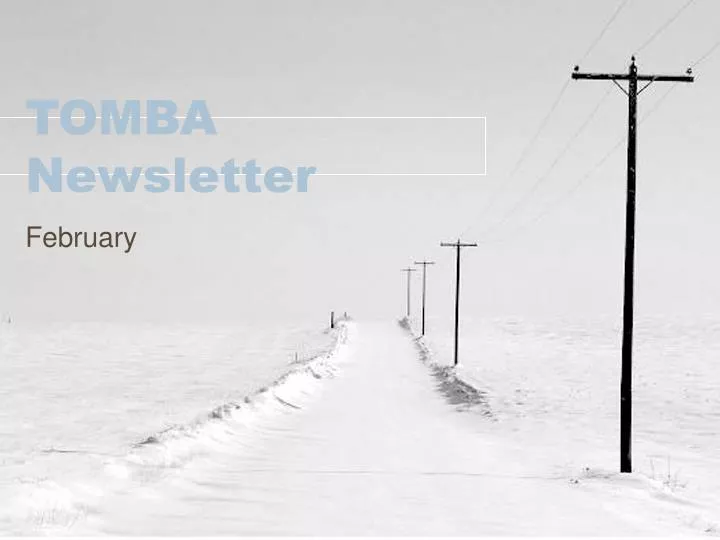 tomba newsletter