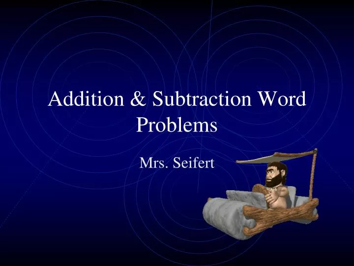 addition subtraction word problems