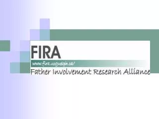 Father Involvement Research Alliance