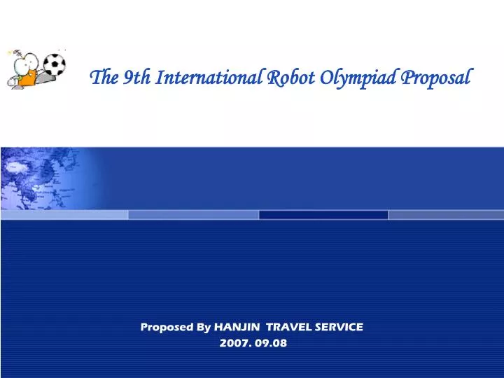 the 9th international robot olympiad proposal