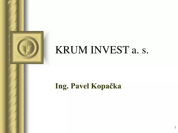 krum invest a s