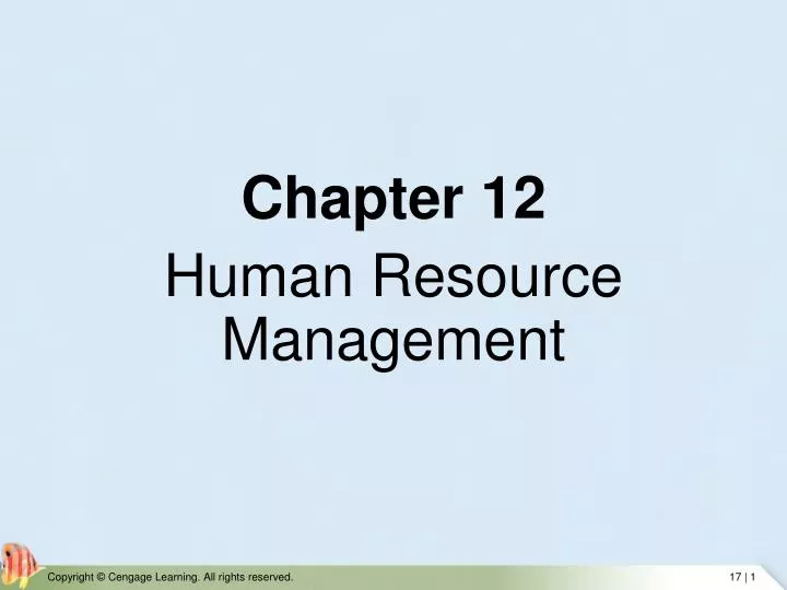 chapter 12 human resource management