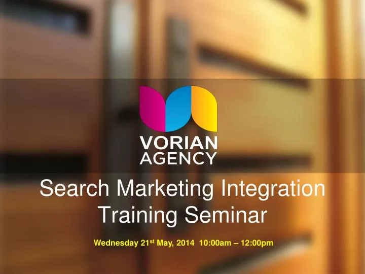 search marketing integration training seminar