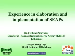 Experience in elaboration and implementation of SEAPs