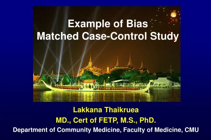 example of bias matched case control study