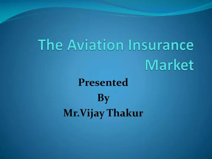 the aviation insurance market