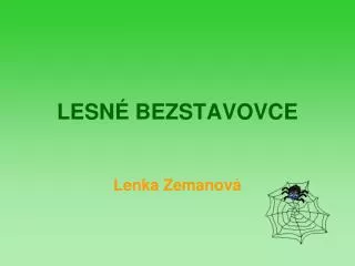 lesn bezstavovce