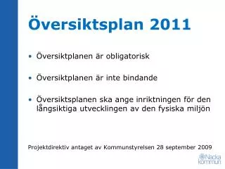 versiktsplan 2011