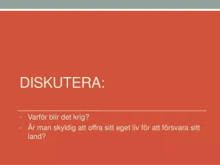 diskutera