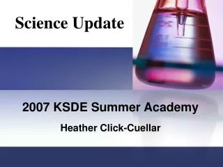 2007 KSDE Summer Academy