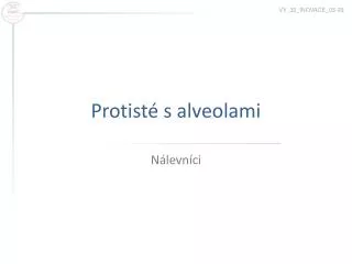 protist s alveolami