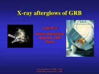 X-ray afterglows of GRB