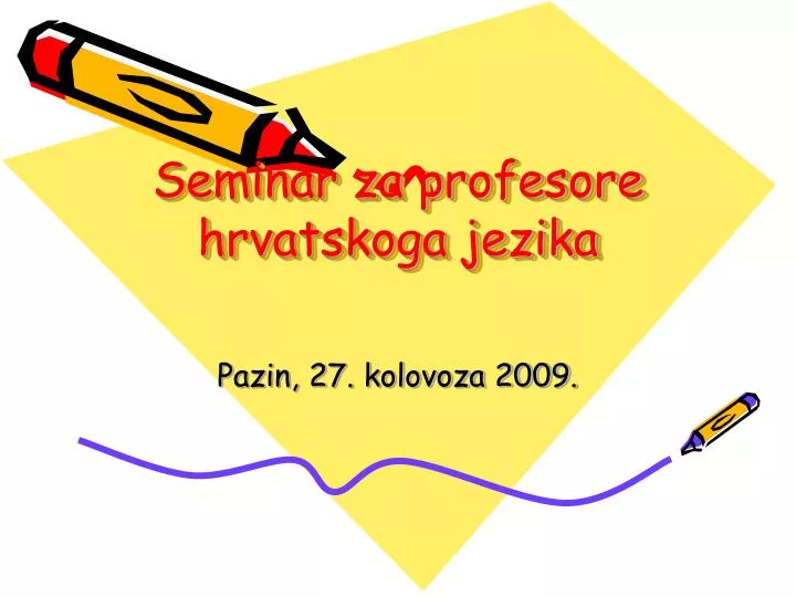 seminar za profesore hrvatskoga jezika