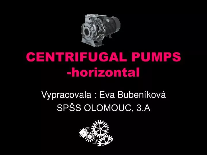 centrifugal pumps horizontal