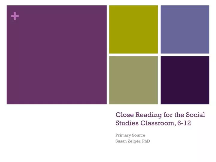 close reading for the social studies classroom 6 12