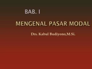 mengenal pasar modal