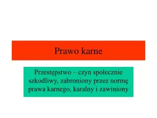 prawo karne