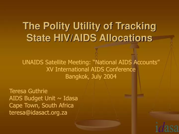 the polity utility of tracking state hiv aids allocations
