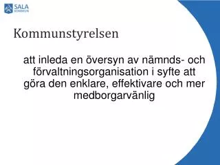 kommunstyrelsen