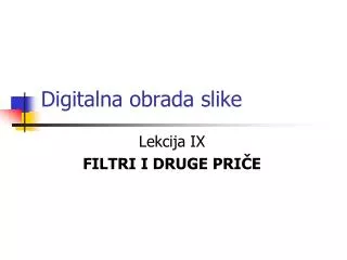 digitalna obrada slike