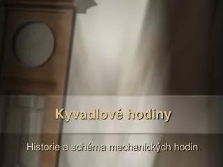 kyvadlov hodiny